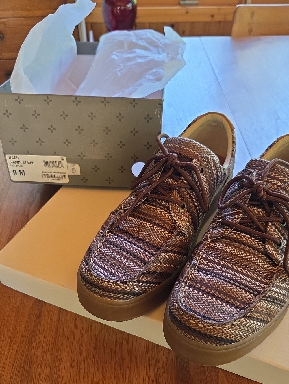 Nash Brown Stripe Men’s Loafers